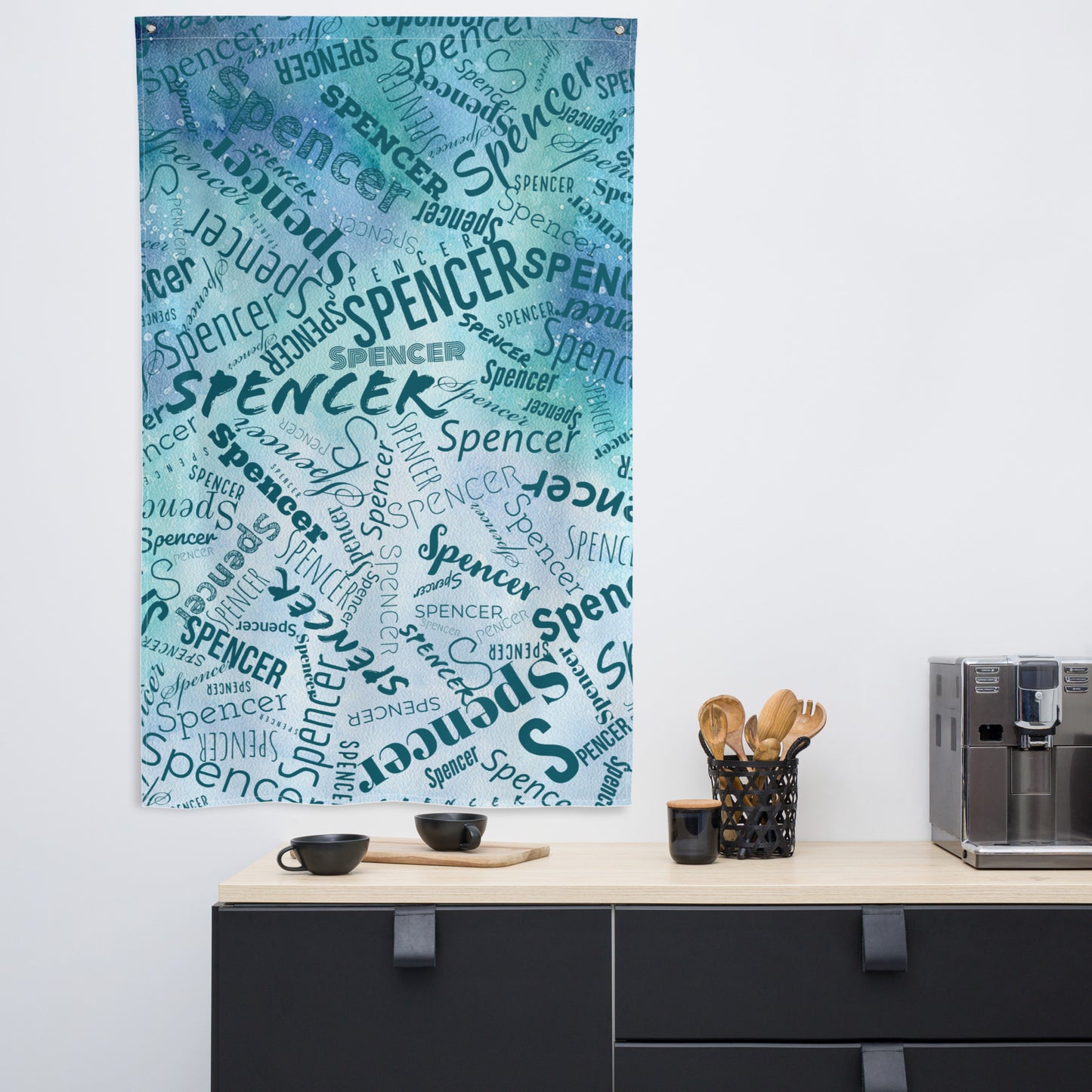 Personalized Name Art Flag