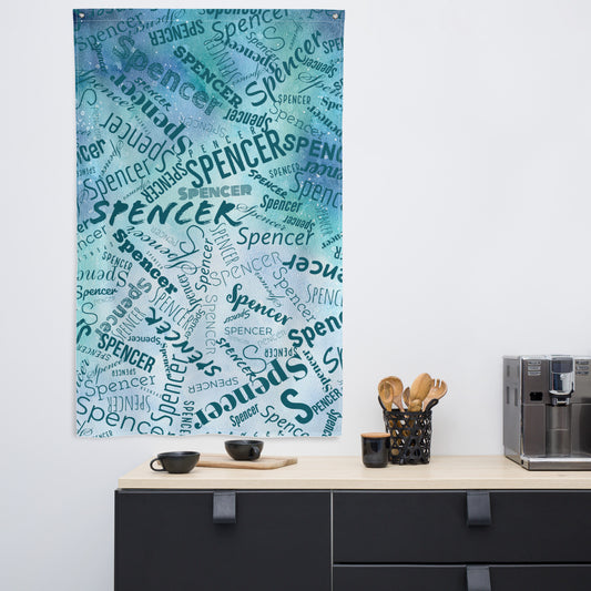 Personalized Name Art Flag