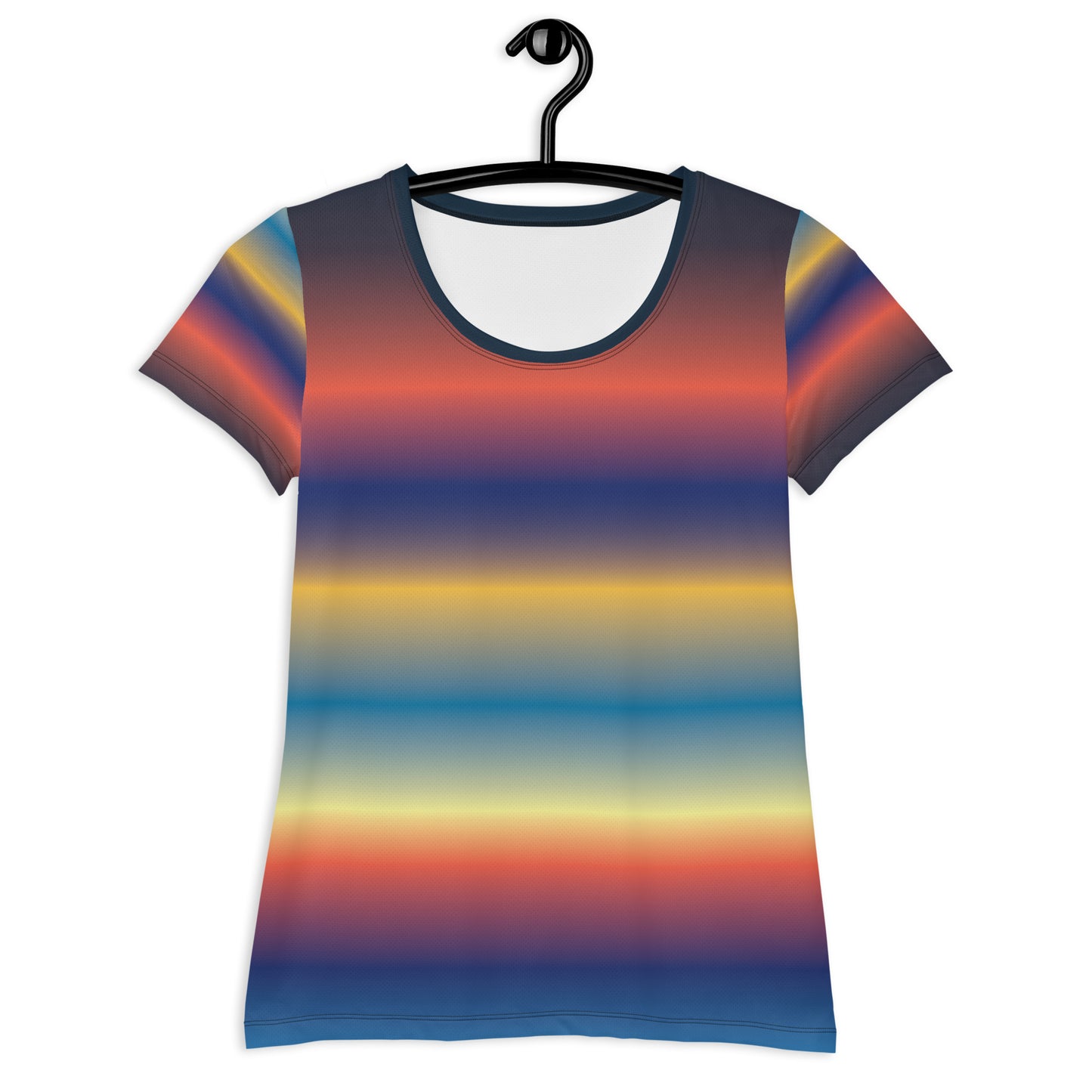 Rainbow Pride colored Women's Athletic T-shirt