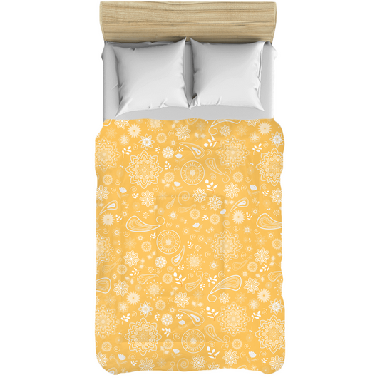 White Floral Comforters