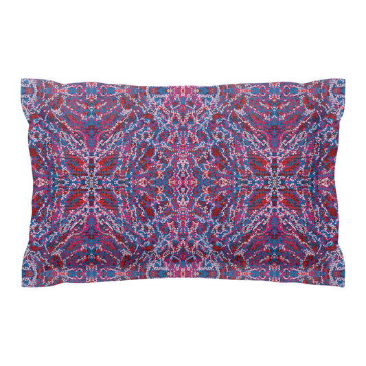 Raspberry Pillow Shams Queen and King size