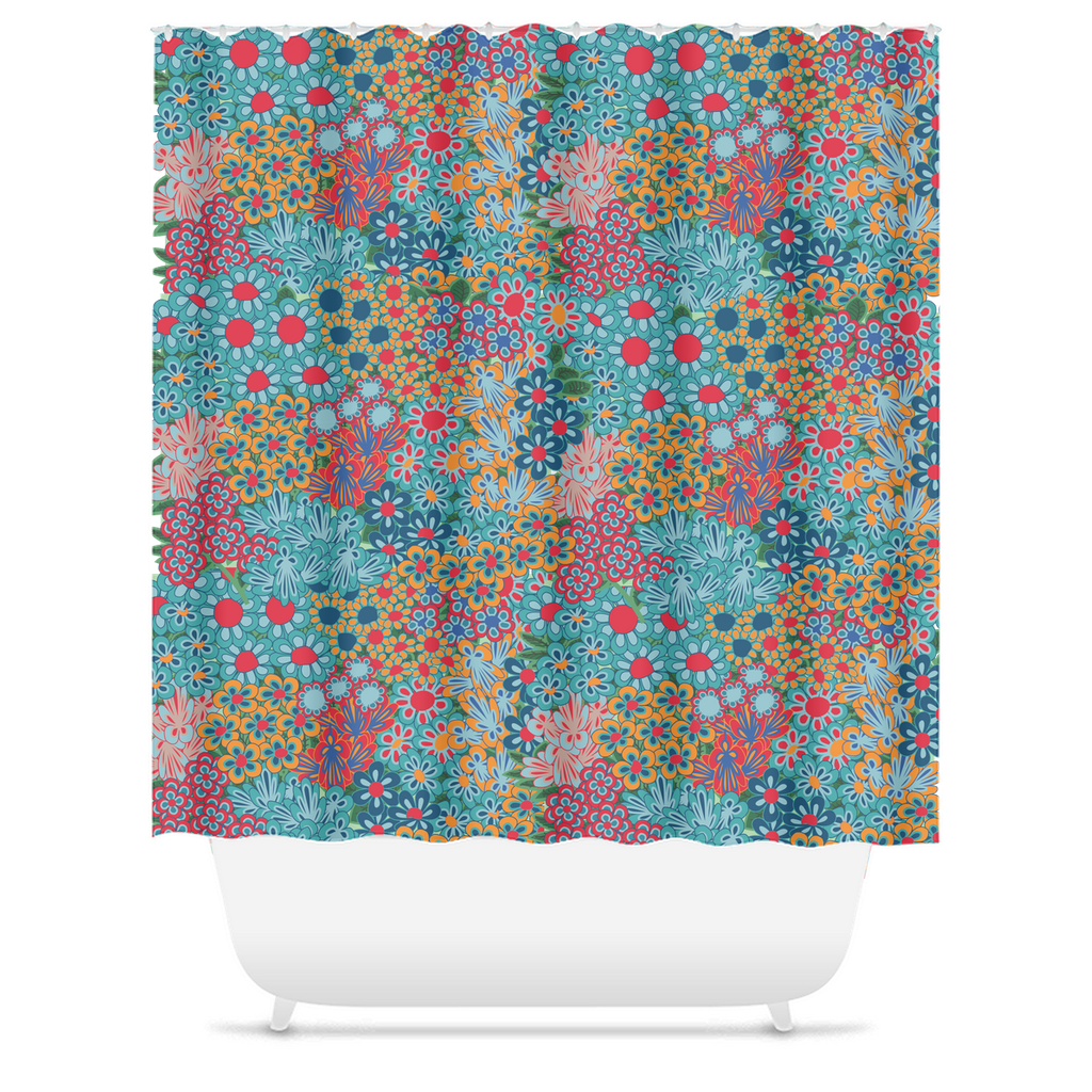 Flowerfield Shower Curtains