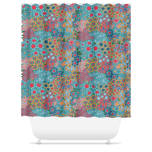 Flowerfield Shower Curtains