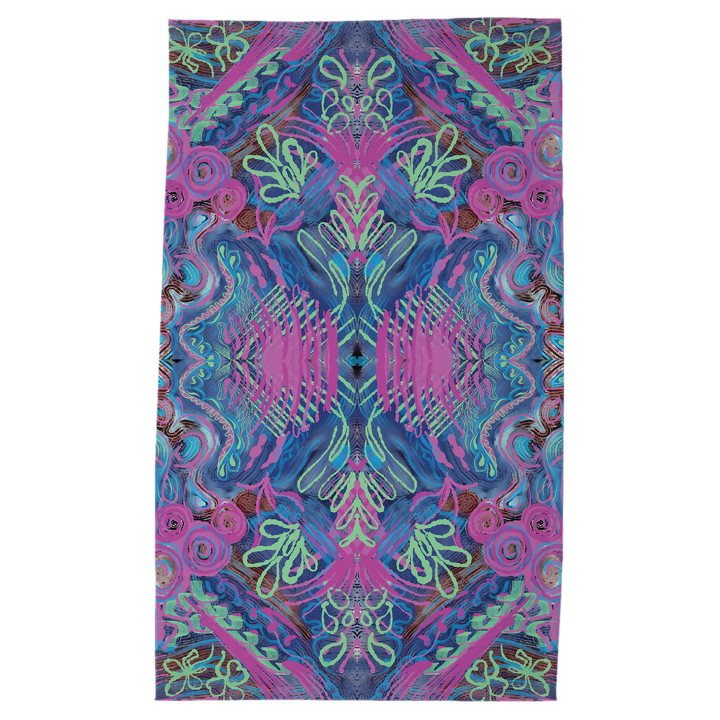 Pink Ocean Tea Towels