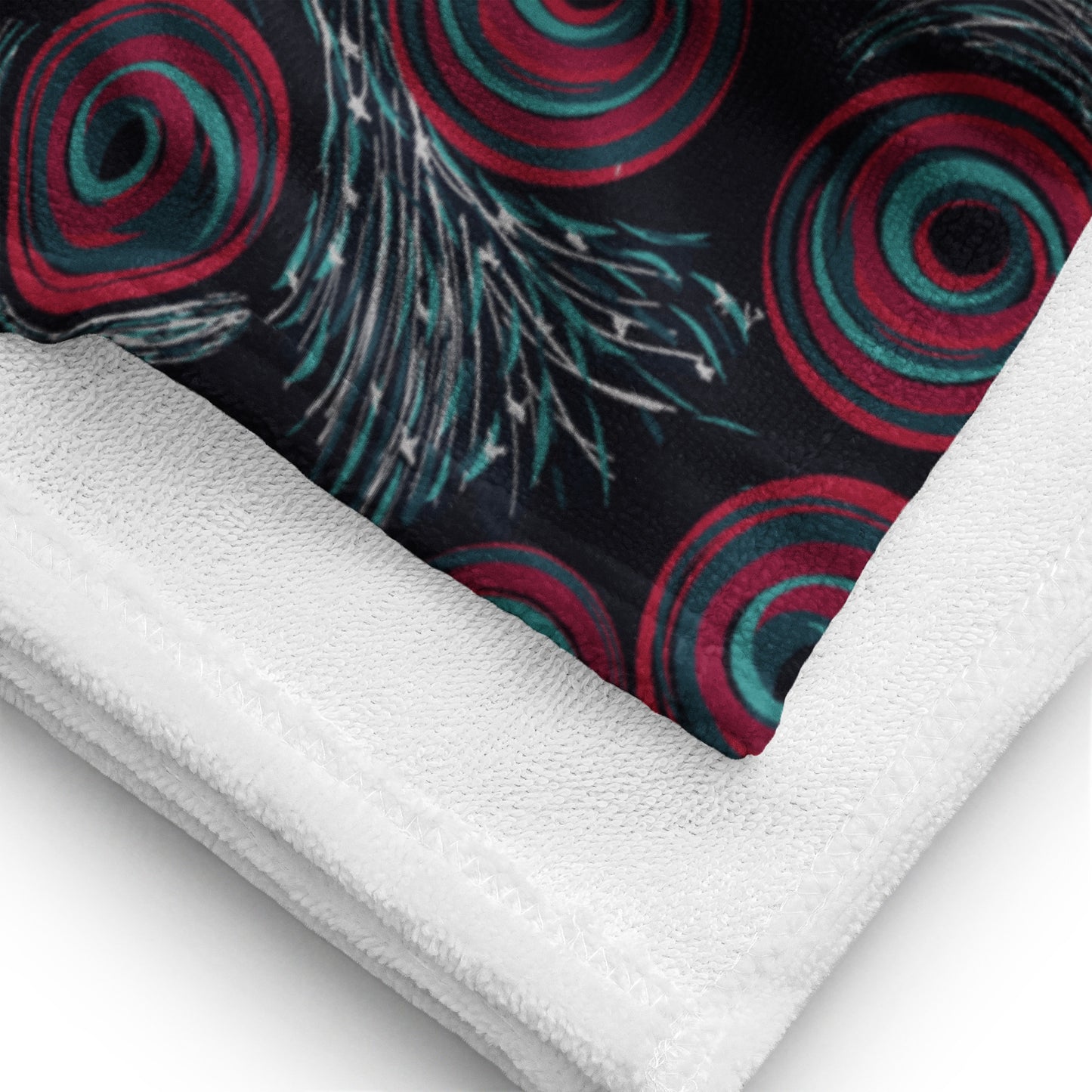 Spinning Fireworks Beach Towel