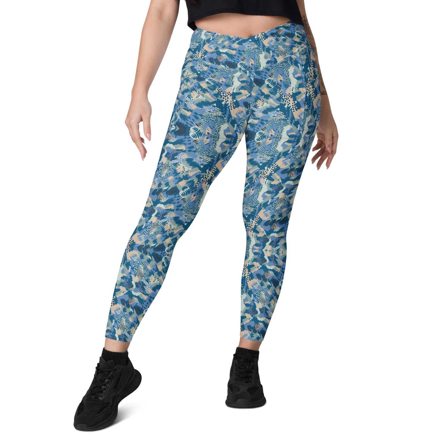 Artistic Design Cross-waist Yoga Pant