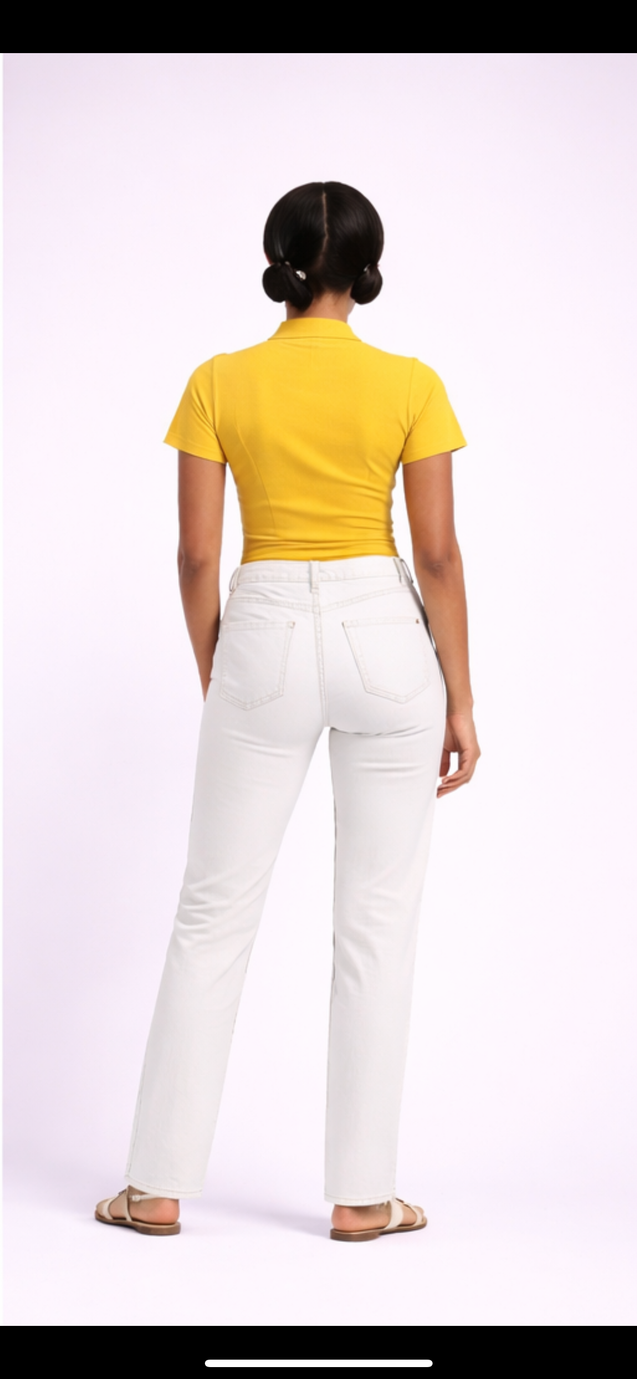 High Waist Straight Leg Jean