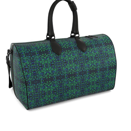 Emma's Empirical Forest  Leather Duffle Bag