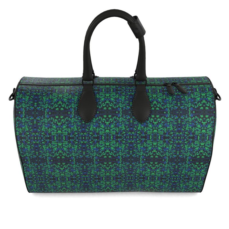 Emma's Empirical Forest  Leather Duffle Bag