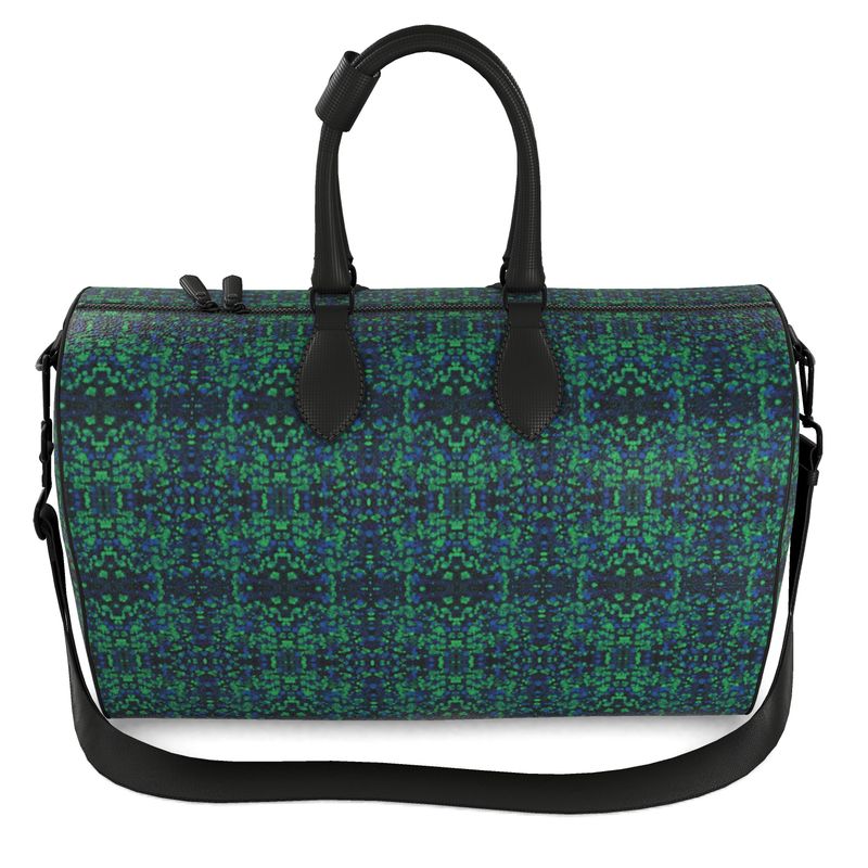 Emma's Empirical Forest  Leather Duffle Bag
