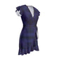 Purple Have Flutter Sleeve Dress