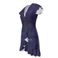 Purple Have Flutter Sleeve Dress