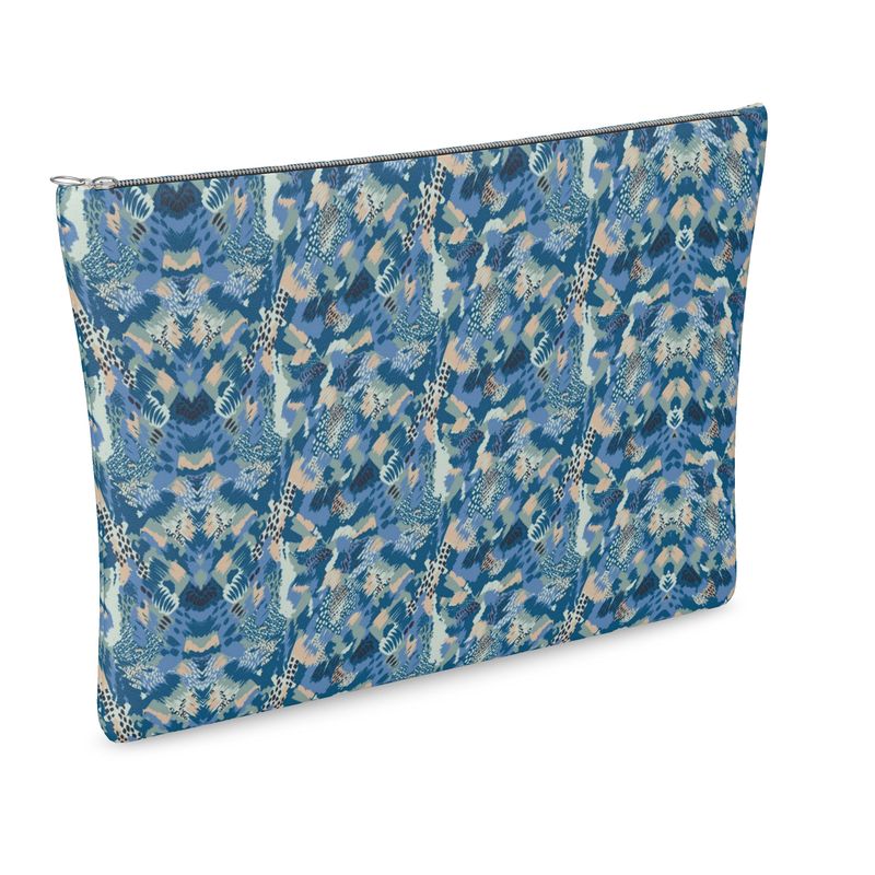 Van Go Inspired Colors Leather Clutch Bag