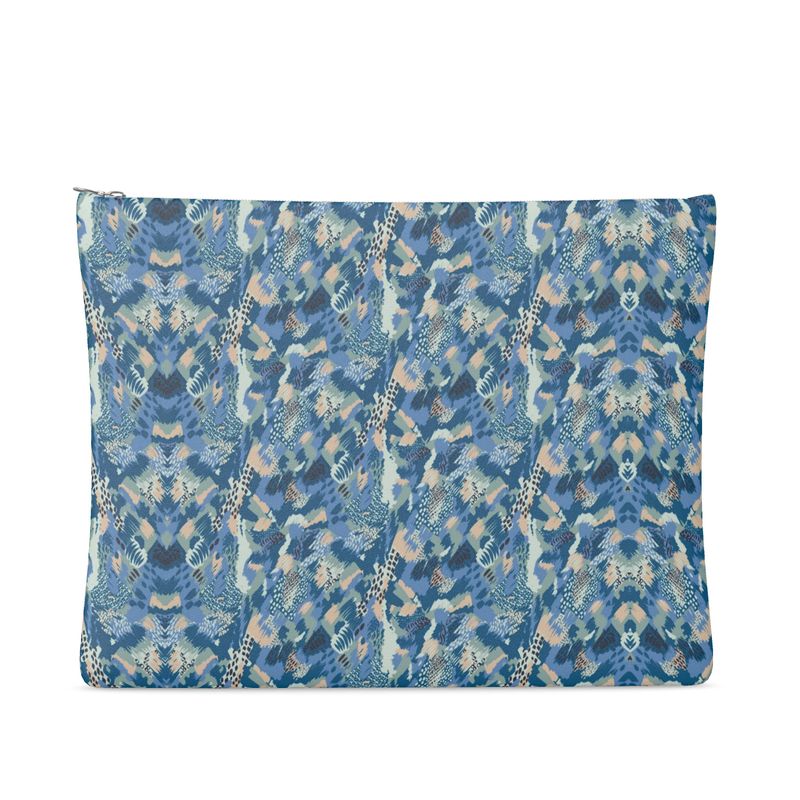 Van Go Inspired Colors Leather Clutch Bag