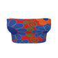 Bold Blue Flowers Bandeau Tops