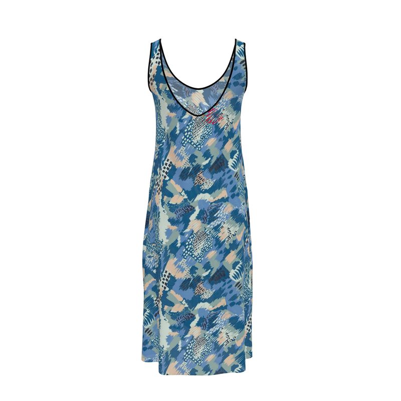 Van Go Inspired Colors Slip Dress