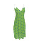 Lime Cami Dress with lace detail