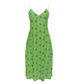 Lime Cami Dress with lace detail