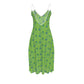 Lime Cami Dress with lace detail