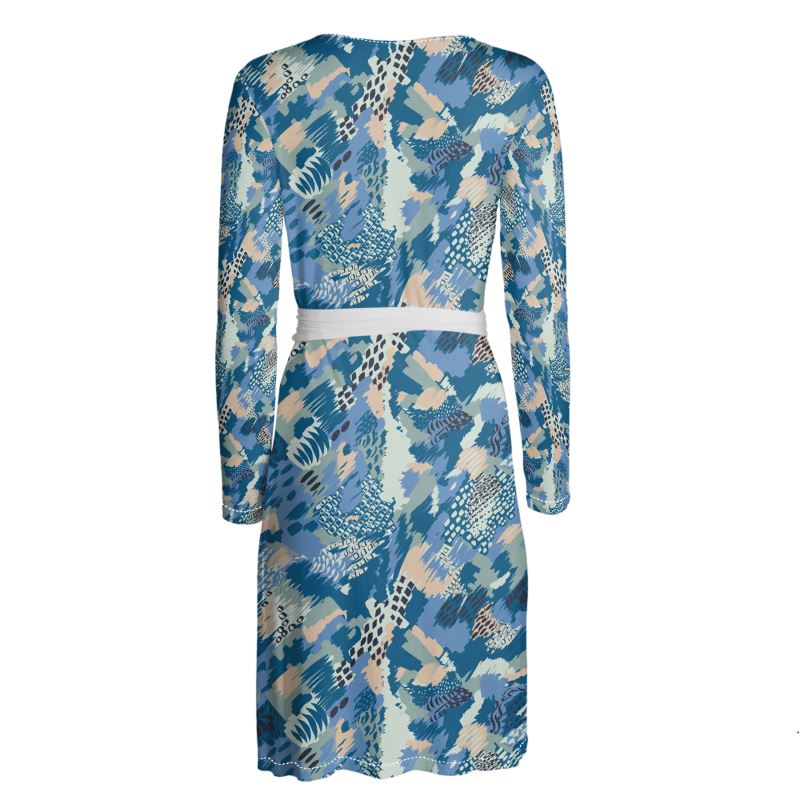 VanGo Inspired Color Palette Wrap Dress