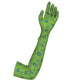 Lime Long Lycra Gloves