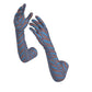 Copper Chain on Brilliant Blue Lycra Gloves