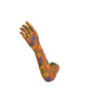 Orange Floral Opera Gloves