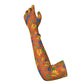 Orange Floral Opera Gloves