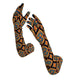 Orange Art Deco Lycra Gloves