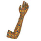 Art Deco Sereis, Eyelets Long lycra gloves