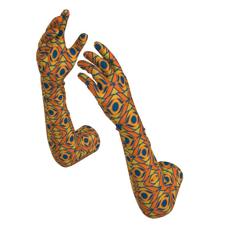 Art Deco Sereis, Eyelets Long lycra gloves