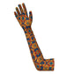 Art Deco Series Red Eye Long Lycra Gloves