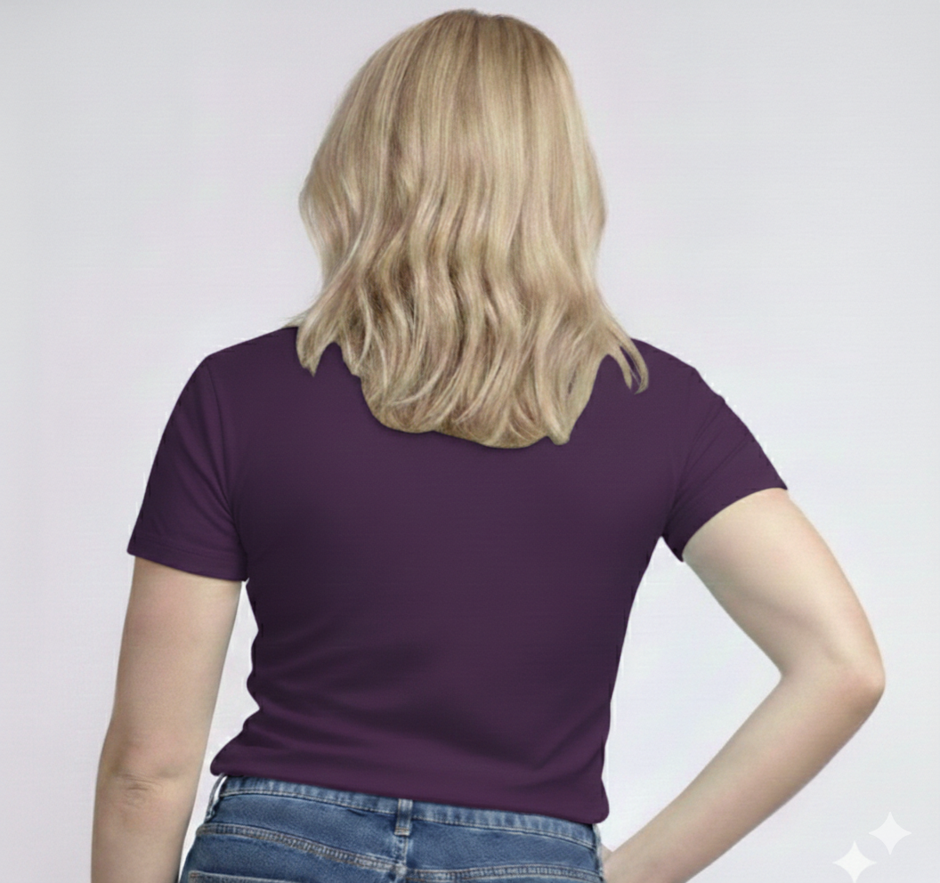 V-Neck Short Sleeve  Custom Sized T-shirt