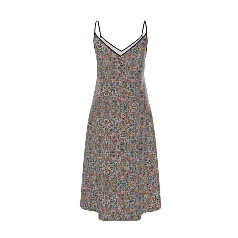 Flowers on Painted Wall Dress