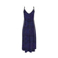 Purple Galaxy Motion Slip Dress with Binding