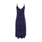 Purple Galaxy Motion Slip Dress with Binding