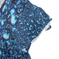 Flouncy Sleeve Wrap Dress - Blue Ocean Rays
