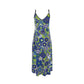 Lime and Navy Floral maxi slip dress SIze XXS-7XL