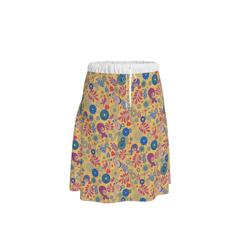 Drawstring  Midi skirt