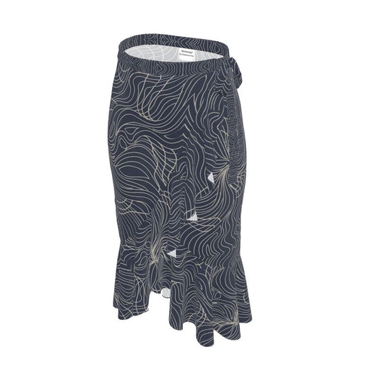 Black & Tan  Flouncy. Flouncy Skirt  Limited editions Midi SKirt