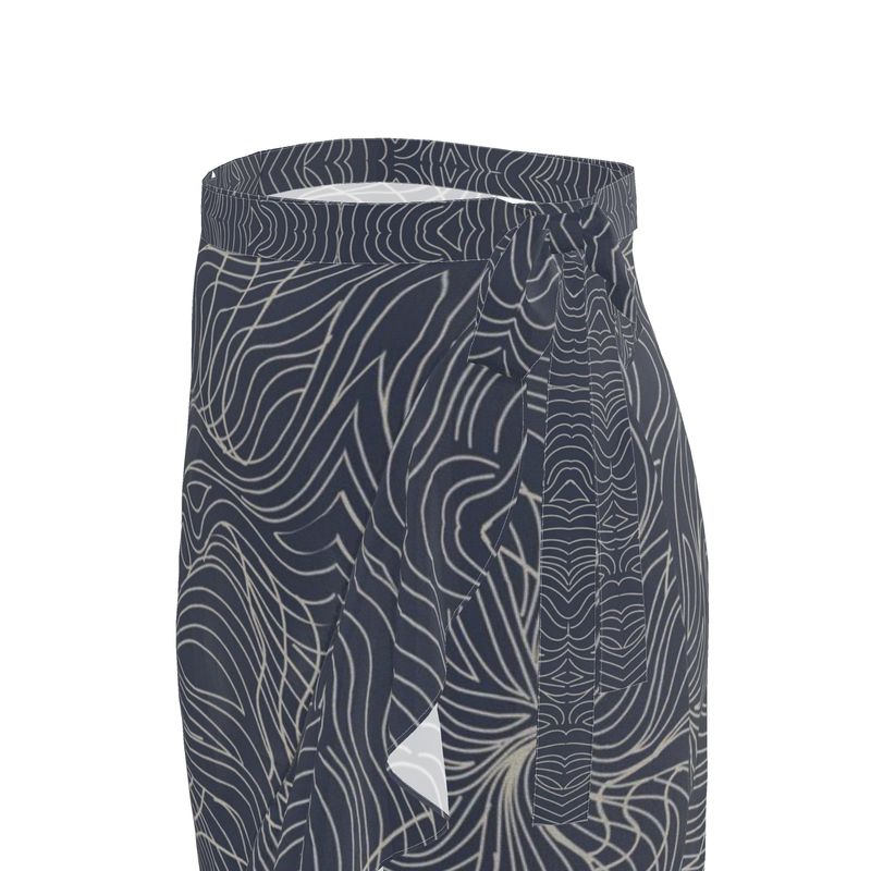 Black & Tan  Flouncy. Flouncy Skirt  Limited editions Midi SKirt