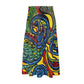 Large Paisley Print Midi Skirt