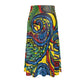 Large Paisley Print Midi Skirt