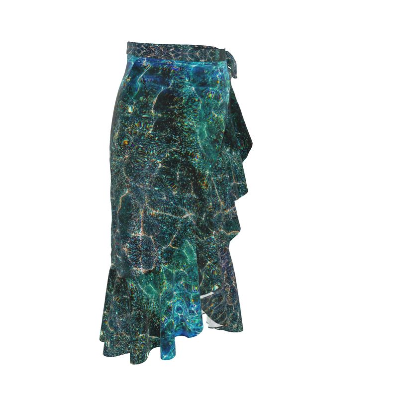 Mermaids Beware! Flouncy Flouncy midi skirt