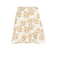 Tan Floral Flared Skirt