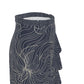 Black & Tan Ruffle trimed Flouncy Skirt