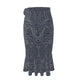 Black & Tan Ruffle trimed Flouncy Skirt