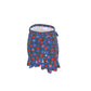 Floral Red buds on green wrap skirt