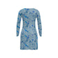 Blue Paisley Cardigan sweater - Short Length