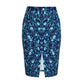 Sea Bubbles Underwater Denim Midi skirt